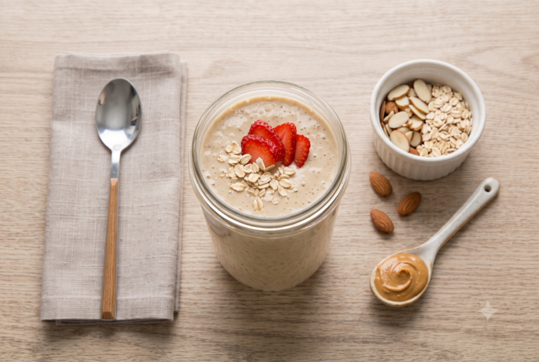 Vitamina de frutas com aveia